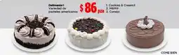 Bodega Aurrerá Variedad de pasteles americanos oferta