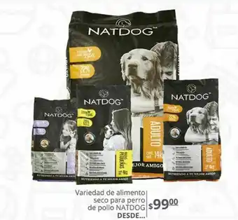 La Comer Variedad de alimento seco para perro de pollo natdog oferta