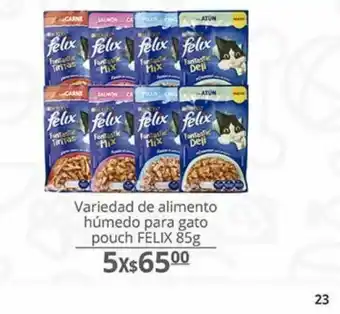 La Comer Variedad de alimento humedo para gato felix oferta