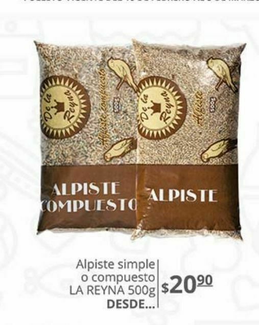 Alpiste simple o compuesto la reyna oferta en La Comer