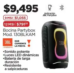 Chedraui JBL Bocina Partybox Mod. 130BLKAM oferta