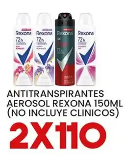 Alsuper Rexona antitranspirantes aerosol oferta