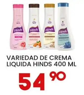 Alsuper Hinds variedad de crema liquida oferta