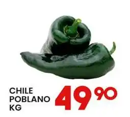 Alsuper chile poblano oferta