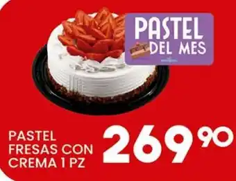 Alsuper Pastel fresas con crema oferta