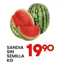 Alsuper sandia sin semilla oferta