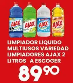 Alsuper Limpiador liquido multiusos variedad limpiadores ajax 2 litros a escoger oferta