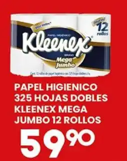Alsuper kleenex papel higienico mega jumbo oferta