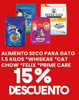 Alsuper whiskas cat chow felix prime care oferta