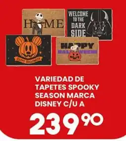 Alsuper Disney variedad de tapetes spooky season oferta