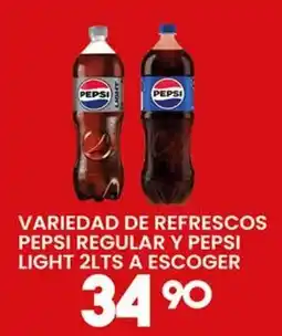 Alsuper Pepsi regular y pepsi light oferta