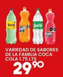 Alsuper coca cola variedad de sabores de la familia oferta