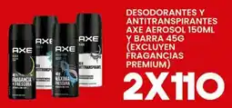 Alsuper Desodorantes y antitranspirantes axe aerosol 150ml y barra oferta
