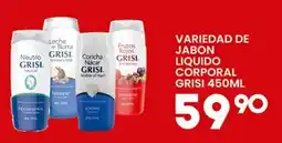 Alsuper grisi variedad de jabon liquido corporal oferta