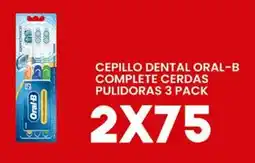 Alsuper Oral-B Cepillo Dental Complete Cerdas Pulidoras 3 Pack oferta