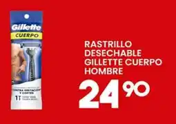 Alsuper Gillette rastrillo desechable cuerpo hombre oferta