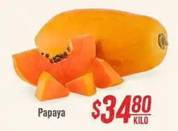 Soriana Híper Papaya oferta