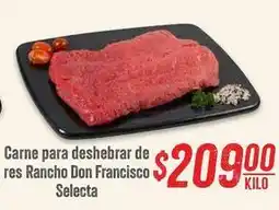 Soriana Híper Don francisco - carne para deshebrar oferta