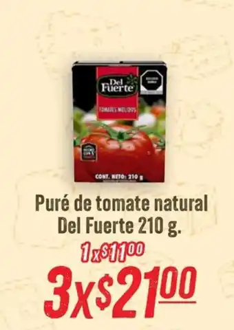 Del Fuerte puré de tomate natural