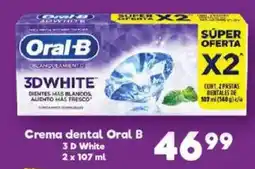 S-Mart crema dental oral b 3 d white oferta