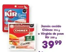 S-Mart Chimex Jamón cocido o Virginia de pavo Kir oferta