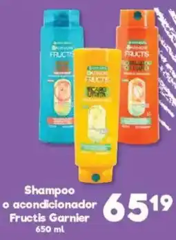 S-Mart Shampoo o acondicionador Fructis Garnier oferta