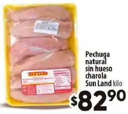 Calimax Sun Land Pechuga natural sin hueso charola oferta
