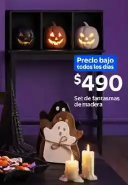 Walmart Set de fantasmas de madera oferta
