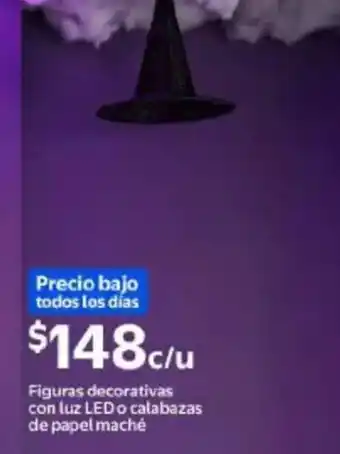 Figuras decorativas con luz LED o calabazas de papel maché