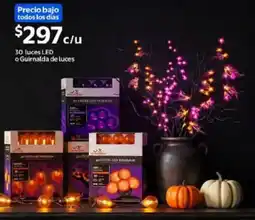 Walmart 30 luces led oferta
