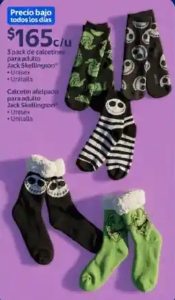 Walmart Jack Skellington 3 pack de calcetines para adulto oferta