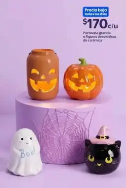 Walmart Portavela grande o figuras decorativas de cerámica oferta