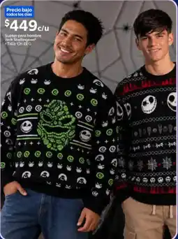 Walmart Jack Skellington Suéter para hombre oferta