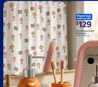 Cortina para baño fantasmas