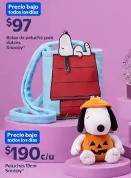 Walmart Snoopy Bolsa de peluche para dulces oferta