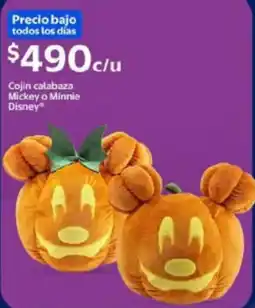 Walmart Disney Cojín calabaza Mickey o Minnie oferta