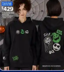 Walmart Jack Skellington* Sudadera bordada para mujer oferta