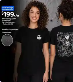 Walmart Jack Skellington® Playera regular fit para mujer oferta