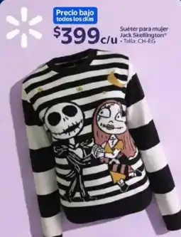 Walmart Jack Skellington Suéter para mujer oferta