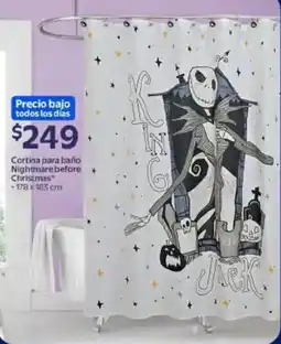 Walmart Cortina para baño Nightmare before Christmas oferta