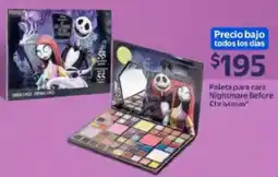 Walmart Paleta para cara Nightmare Before Christmas oferta