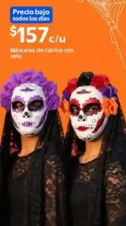 Walmart Máscaras de catrina con velo oferta