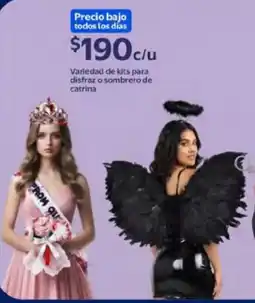 Walmart Variedad de kits para disfraz o sombrero de catrina oferta