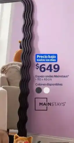Walmart Mainstays espejo ondas oferta