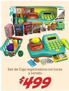 Soriana Híper Set de caja registradora con luces y sonido oferta