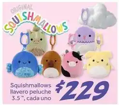 Soriana Híper Squishmallows llavero peluche 3.5 oferta