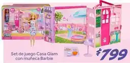 Soriana Híper Barbie - set de juego casa glam con muñeca oferta