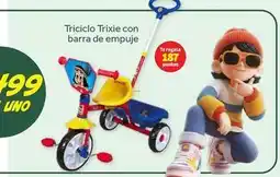 Soriana Híper Trixie - triciclo con barra de empuje oferta