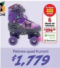 Soriana Híper Patines quad kuromi oferta
