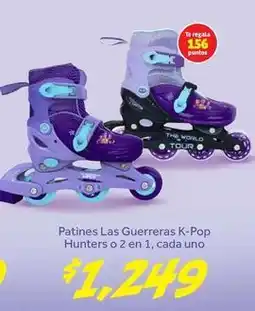 Soriana Híper Patines las guerreras k-pop hunters o 2 en 1 oferta